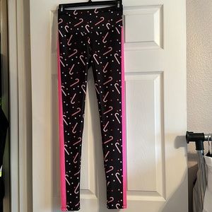 GOLDSHEEP candy cane leggings